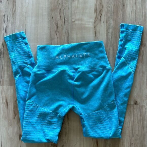 Alphalete Pants - Alphalete Revival Leggings Aqua Size Small